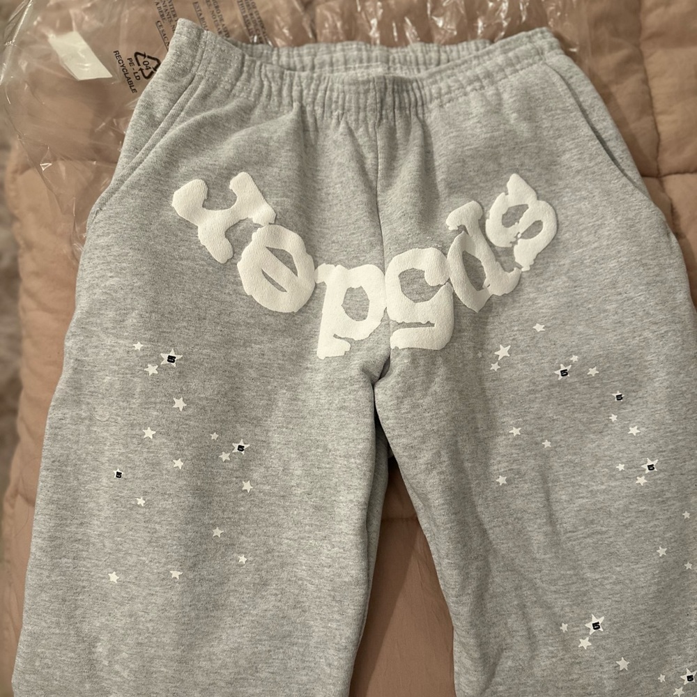 BRAND new sp5der sweatpants